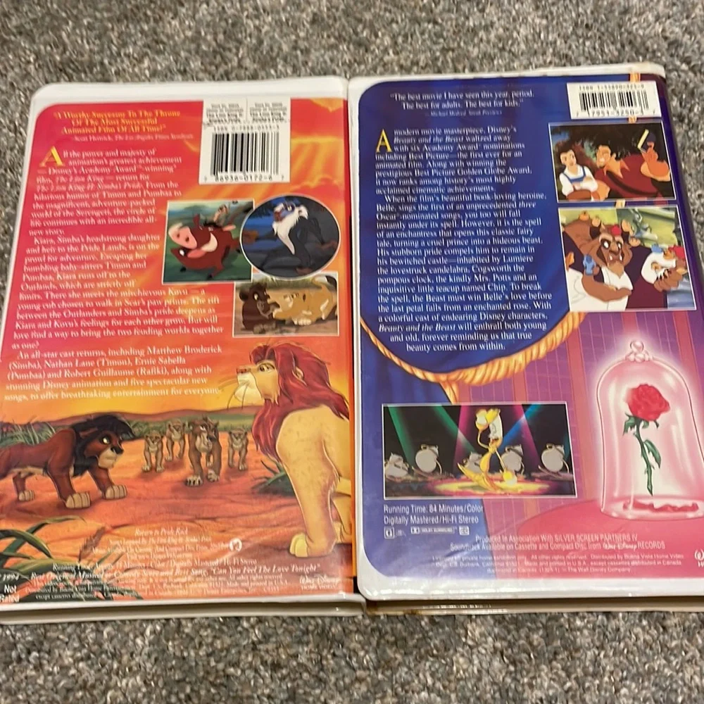 Disney VHS Tapes